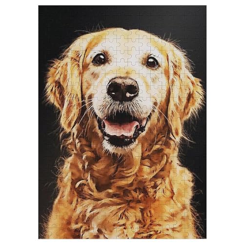 300 Teile Puzzle Für Jungen Und Mädchen, Standard-Puzzles Süßer Hund, Familienspiele, 42×30cm von LLGLL