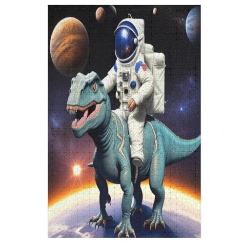 Holzpuzzle Dinosaurier Puzzle 1000 Teile Erwachsene Klassische Pädagogisches Spielzeug Kinder Lernspiel Herausforderndes Puzzles 78×53cm von LLGLL