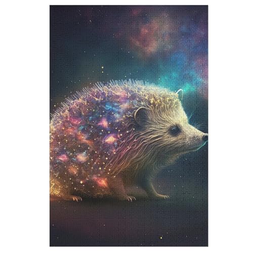 Igel Puzzle 1000 Teile, Holzpuzzle Herausforderndes Geschicklichkeitsspiel Für Die Ganze Familie, Kinder Erwachsenenpuzzle Ab 12 Jahren 78×53cm von LLGLL