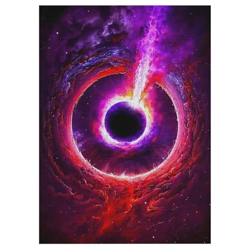 Planet Sternenhimmel Puzzles 300 Teile Für Jugendliche Holzpuzzlespielzeug Familienspiel Schwierigkeitsgrad Herausforderungspuzzles 42×30cm von LLGLL