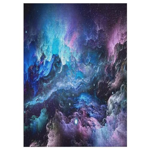 Puzzle 300 Teile Weltraumfarben Nebel Holzpuzzle Für Erwachsene Lernspiel Herausforderungsspielzeug The Puzzles Für Erwachsene Kinder 42×30cm von LLGLL