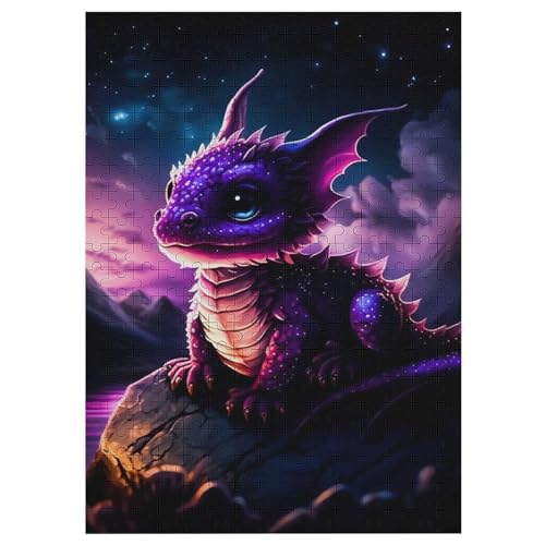 Puzzle Für Erwachsene, Dinosaurier, 300 Puzzleteile Für Kinder, Holzpuzzles, Geeignet Für Erwachsene Lernspiel, 42×30cm von LLGLL