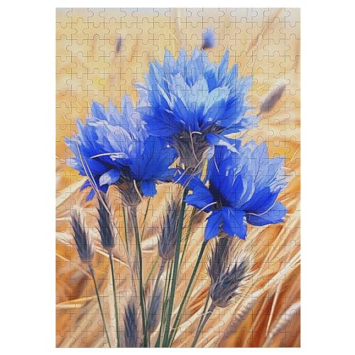 Puzzles Für Erwachsene Blume, 300 Teile, Puzzle Aus Holz Für Erwachsene Und Kinder Ab 12 Jahren, Lernspielzeug 42×30cm von LLGLL