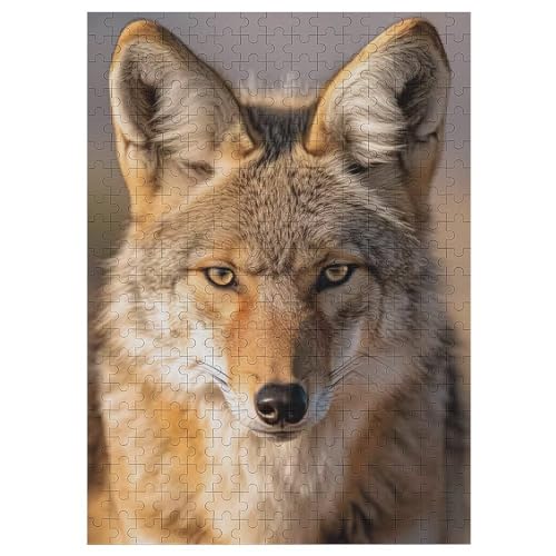 Wolf 300 Teile Premium-Puzzles Für Erwachsene Kinder- Holzpuzzles Spaß Und Lernspiele - Perfekte Puzzle-Geschenke 42×30cm von LLGLL