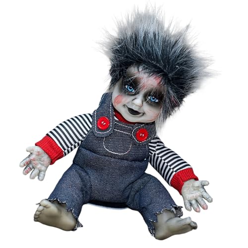 LLHCF Automatisch sitzende Geisterfigur aktiviert durch Lärm leuchtendes Gesicht und gruselige Geräusche Partydekoration Horror Dekorationen sitzende Geisterpuppe LLHCF Automatisch sitzende Geisterfigur aktiviert durch Lärm leuchtendes Gesicht und gruselige Geräusche Partydekoration Horror Dekorationen sitzende Geisterpuppe von LLHCF