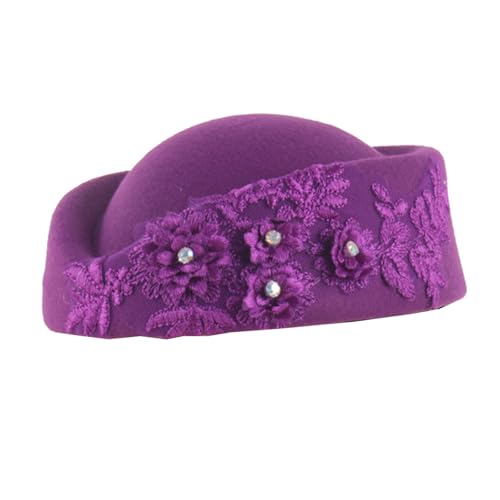 LLHCF Elegante Luft-Hostessen Party Stewardess Hut Baskenmützen Kopfschmuck Maskeraden Party Cosplay für Halloween Rollenspiele Mode Damen LLHCF Elegante Luft-Hostessen Party Stewardess Hut Baskenmützen Kopfschmuck Maskeraden Party Cosplay für Halloween Rollenspiele Mode Damen von LLHCF