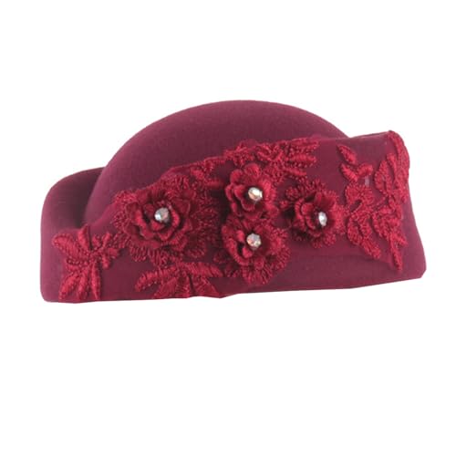 LLHCF Elegante Luft-Hostessen Party Stewardess Hut Baskenmützen Kopfschmuck Maskeraden Party Cosplay für Halloween Rollenspiele Mode Damen LLHCF Elegante Luft-Hostessen Party Stewardess Hut Baskenmützen Kopfschmuck Maskeraden Party Cosplay für Halloween Rollenspiele Mode Damen von LLHCF