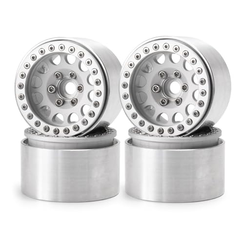 LLHCF Robustes Mehrzweck-Beadlock-Aluminium für 1/10-Trail-Trucks, vertieft negative Offsets mit lebendigen Farben von LLHCF