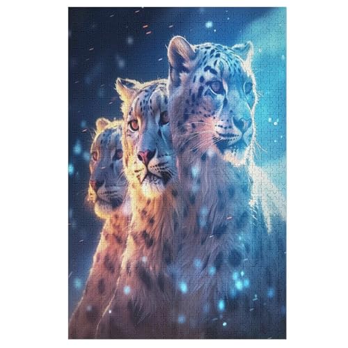 Holzpuzzles 1000 Teile Leopard -Puzzle Für Jungen Und Mädchen, Schwierigkeitsgrad, Lernspiele, Familienspielzeug 78×53cm Holzpuzzles 1000 Teile Leopard -Puzzle Für Jungen Und Mädchen, Schwierigkeitsgrad, Lernspiele, Familienspielzeug 78×53cm von LLLBBB