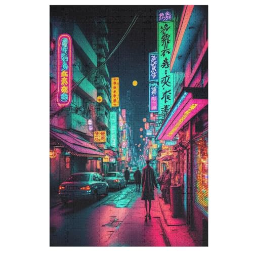 Puzzles Für Erwachsene Und Kinder, Tokio-Neon -Puzzle, 1000 Teile, Kreative Holzpuzzles, Geschenke 78×53cm Puzzles Für Erwachsene Und Kinder, Tokio-Neon -Puzzle, 1000 Teile, Kreative Holzpuzzles, Geschenke 78×53cm von LLLBBB