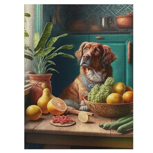 Süßer Hund-Puzzle Für Erwachsene, 500 Teile, Holzpuzzle, Kinderpuzzle, Dekompressionsspiel, Spielzeugpuzzle 55×41cm Süßer Hund-Puzzle Für Erwachsene, 500 Teile, Holzpuzzle, Kinderpuzzle, Dekompressionsspiel, Spielzeugpuzzle 55×41cm von LLLBBB