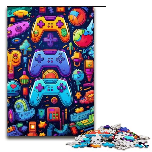 1000-teiliges Farbpuzzle für Erwachsene, als Geschenk, lustig, für Teenager ab 14 Jahren, Größe 50 x 75 cm 1000-teiliges Farbpuzzle für Erwachsene, als Geschenk, lustig, für Teenager ab 14 Jahren, Größe 50 x 75 cm von LLONGKT