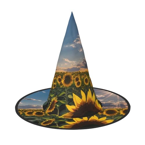 Halloween-Hut Hexen Dekor – Sonnenblumen, Sonnenlicht, Druck, Party, Hexenkostüm, Cosplay, Maskerade-Zubehör, 3 Stück Halloween-Hut Hexen Dekor – Sonnenblumen, Sonnenlicht, Druck, Party, Hexenkostüm, Cosplay, Maskerade-Zubehör, 3 Stück von LLOTPQ