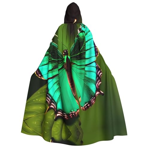 Halloween-Kapuzenumhang für Erwachsene, Unisex, buntes Schmetterlings-Motiv, für Partys, Karneval, Comic-Ausstellungen Halloween-Kapuzenumhang für Erwachsene, Unisex, buntes Schmetterlings-Motiv, für Partys, Karneval, Comic-Ausstellungen von LLOTPQ