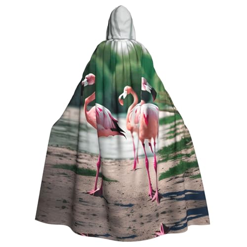 Halloween-Umhang mit Kapuze für Erwachsene, Unisex, Flamingos und Ananas, Volldruck, Kostüm, Umhang für Cosplay, Party und Themenveranstaltungen Halloween-Umhang mit Kapuze für Erwachsene, Unisex, Flamingos und Ananas, Volldruck, Kostüm, Umhang für Cosplay, Party und Themenveranstaltungen von LLOTPQ