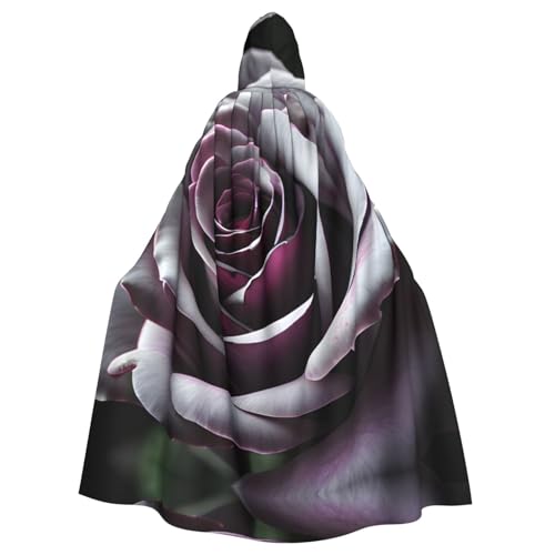 Halloween-Umhang mit Kapuze für Erwachsene, Unisex, Gothic-Rose, Blume, Volldruck, Kostüm, Umhang für Cosplay, Party und Themenveranstaltungen Halloween-Umhang mit Kapuze für Erwachsene, Unisex, Gothic-Rose, Blume, Volldruck, Kostüm, Umhang für Cosplay, Party und Themenveranstaltungen von LLOTPQ