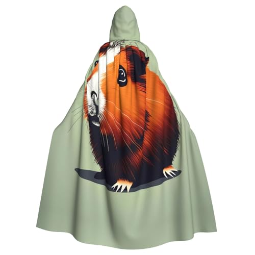 Halloween-Umhang mit Kapuze für Erwachsene, Unisex, Meerschweinchen-Illustration, Volldruck, Kostüm, Umhang für Cosplay, Party und Themenveranstaltungen Halloween-Umhang mit Kapuze für Erwachsene, Unisex, Meerschweinchen-Illustration, Volldruck, Kostüm, Umhang für Cosplay, Party und Themenveranstaltungen von LLOTPQ