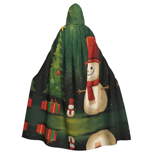 Halloween-Umhang mit Kapuze für Erwachsene, Unisex, Weihnachtsbaum, Schneemann, Volldruck, Kostüm, Umhang für Cosplay, Party und Themenveranstaltungen Halloween-Umhang mit Kapuze für Erwachsene, Unisex, Weihnachtsbaum, Schneemann, Volldruck, Kostüm, Umhang für Cosplay, Party und Themenveranstaltungen von LLOTPQ