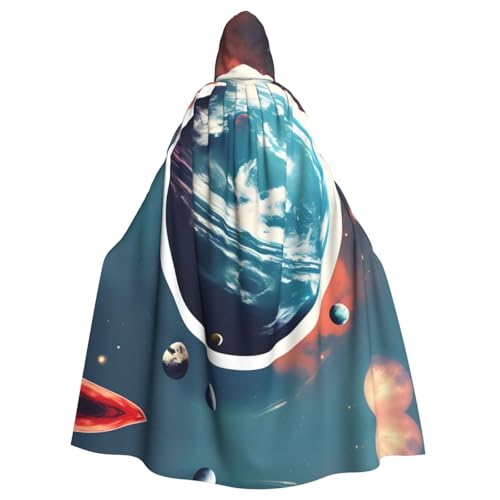 Halloween-Umhang mit Kapuze für Erwachsene, Unisex, Weltraum, Planet, Erde, Volldruck, Kostüm, Umhang für Cosplay, Party und Themenveranstaltungen Halloween-Umhang mit Kapuze für Erwachsene, Unisex, Weltraum, Planet, Erde, Volldruck, Kostüm, Umhang für Cosplay, Party und Themenveranstaltungen von LLOTPQ