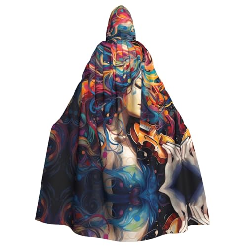 Halloween-Umhang mit Kapuze für Erwachsene, Unisex, bunt, Musik, Volldruck, Kostüm, Umhang für Cosplay, Party und Themenveranstaltungen Halloween-Umhang mit Kapuze für Erwachsene, Unisex, bunt, Musik, Volldruck, Kostüm, Umhang für Cosplay, Party und Themenveranstaltungen von LLOTPQ