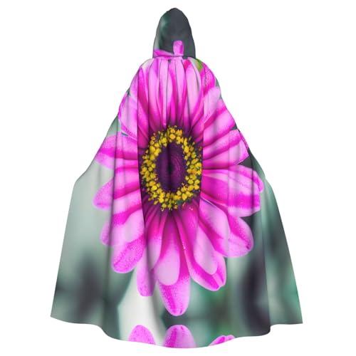 Halloween-Umhang mit Kapuze für Erwachsene, Unisex, rosa Blume, Volldruck, Kostüm, Umhang für Cosplay, Party und Themenveranstaltungen Halloween-Umhang mit Kapuze für Erwachsene, Unisex, rosa Blume, Volldruck, Kostüm, Umhang für Cosplay, Party und Themenveranstaltungen von LLOTPQ