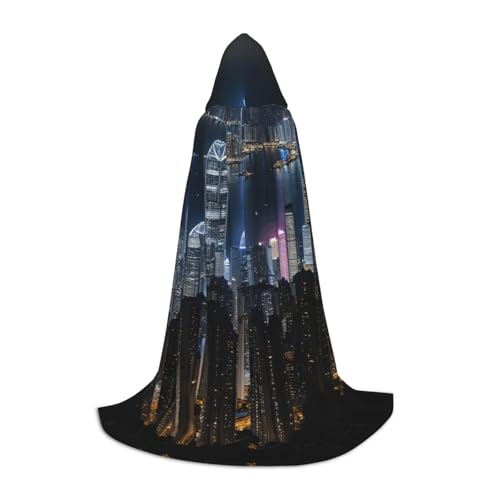 L Halloween Kapuzen Umhang Aerial Night of View Hong Kong Print für Erwachsene Unisex Kostüm Zubehör für Partys, Karneval und mehr L Halloween Kapuzen Umhang Aerial Night of View Hong Kong Print für Erwachsene Unisex Kostüm Zubehör für Partys, Karneval und mehr von LLOTPQ