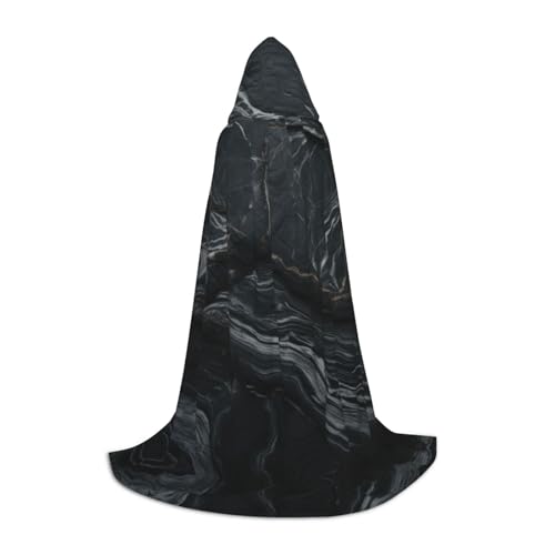 M Halloween Kapuzenumhang schwarz strukturierter Marmordruck für Erwachsene – Unisex-Kostüm-Accessoire für Partys, Karneval und mehr M Halloween Kapuzenumhang schwarz strukturierter Marmordruck für Erwachsene – Unisex-Kostüm-Accessoire für Partys, Karneval und mehr von LLOTPQ