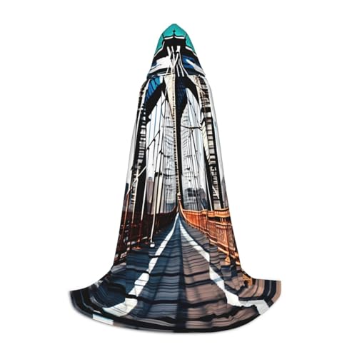 S Halloween Kapuzenumhang Brooklyn Bridge Print für Erwachsene Unisex Kostüm Zubehör für Partys, Karneval und mehr S Halloween Kapuzenumhang Brooklyn Bridge Print für Erwachsene Unisex Kostüm Zubehör für Partys, Karneval und mehr von LLOTPQ