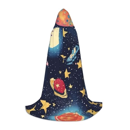 S Halloween Kapuzenumhang Sternenhimmel Universum Weltraum Druck für Erwachsene Unisex Kostüm Zubehör für Party Karneval und mehr S Halloween Kapuzenumhang Sternenhimmel Universum Weltraum Druck für Erwachsene Unisex Kostüm Zubehör für Party Karneval und mehr von LLOTPQ