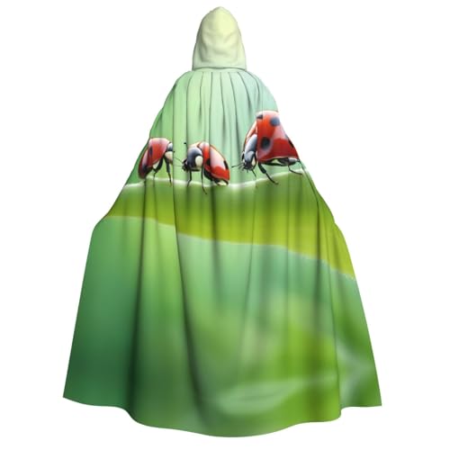 Unisex Erwachsene Halloween Kapuzenumhang - Lustiger Marienkäfer Volldruck Kostüm Umhang für Partys, Karneval, Comic Ausstellungen Unisex Erwachsene Halloween Kapuzenumhang - Lustiger Marienkäfer Volldruck Kostüm Umhang für Partys, Karneval, Comic Ausstellungen von LLOTPQ