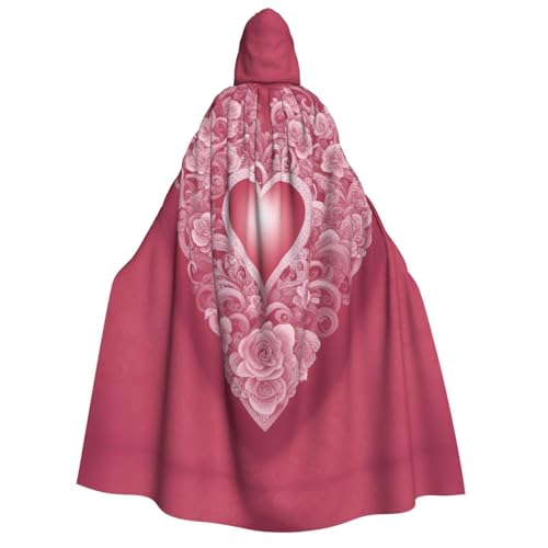 Unisex Erwachsene Halloween Kapuzenumhang - Romantischer Herz-Volldruck Kostüm Umhang für Partys, Karneval, Comic Ausstellungen Unisex Erwachsene Halloween Kapuzenumhang - Romantischer Herz-Volldruck Kostüm Umhang für Partys, Karneval, Comic Ausstellungen von LLOTPQ