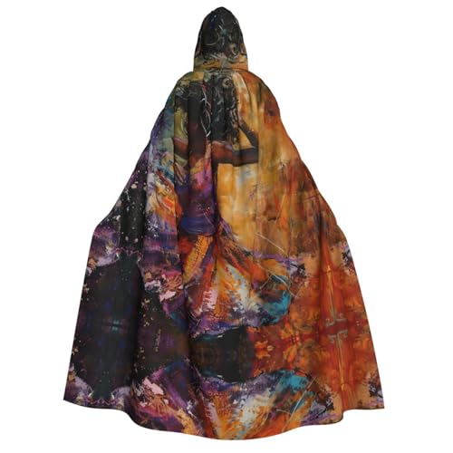 Unisex Erwachsene Halloween Kapuzenumhang - Tanz mit Musik Volldruck Kostüm Umhang für Partys, Karneval, Comic Ausstellungen Unisex Erwachsene Halloween Kapuzenumhang - Tanz mit Musik Volldruck Kostüm Umhang für Partys, Karneval, Comic Ausstellungen von LLOTPQ
