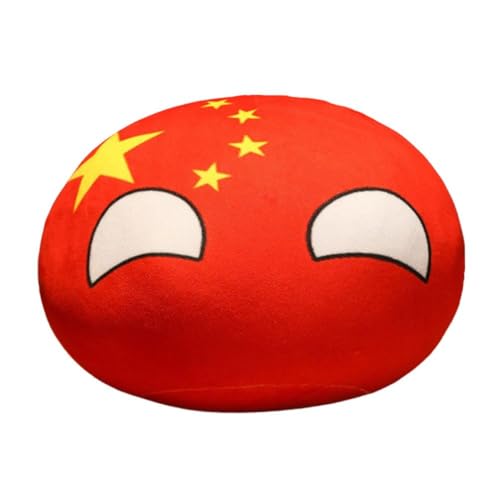 LLSUZY 30 cm großer Landball-Spielzeug, Plüsch, Polandball, Handwärmer, britisches japanisches Kissen, Russland, Frankreich, Countryball, USA, Italien, UdSSR (C-Deutschlanddekor) von LLSUZY