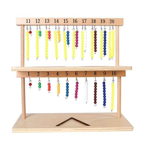 LLTCMYGS 1-20 Mathe Perlengestell Lehrmittel, Montessori Mathematik Spielzeug für die frühe Entwicklung LLTCMYGS 1-20 Mathe Perlengestell Lehrmittel, Montessori Mathematik Spielzeug für die frühe Entwicklung von LLTCMYGS