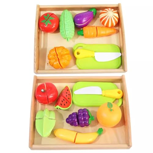 LLTCMYGS Cutting Play Food Spielzeug Sets, Kunststoff Obst und Gemüse Küche Spielspielzeug LLTCMYGS Cutting Play Food Spielzeug Sets, Kunststoff Obst und Gemüse Küche Spielspielzeug von LLTCMYGS