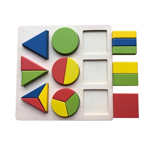 LLTCMYGS Holz geometrische Form gleiche Division Kognitives Board, Vorschulkinder Puzzle Baustein Spielzeug LLTCMYGS Holz geometrische Form gleiche Division Kognitives Board, Vorschulkinder Puzzle Baustein Spielzeug von LLTCMYGS