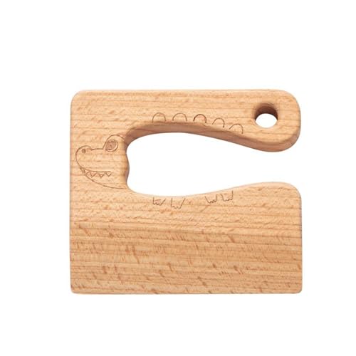 LLTCMYGS Kinder Holz Simulation Küchenmesser Spielzeug, Safe Mini Holz Messer Spiel Haus Spielzeug,Alligator c von LLTCMYGS