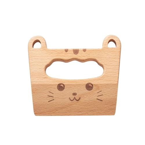 LLTCMYGS Kinder Holz Simulation Küchenmesser Spielzeug, Safe Mini Holz Messer Spiel Haus Spielzeug,Kitten von LLTCMYGS