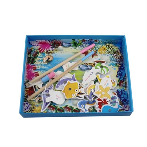 LLTCMYGS Magnetisches Angelspielzeug aus Holz für die Vorschule, Montessori Marine Life Kognitives Spielzeug LLTCMYGS Magnetisches Angelspielzeug aus Holz für die Vorschule, Montessori Marine Life Kognitives Spielzeug von LLTCMYGS