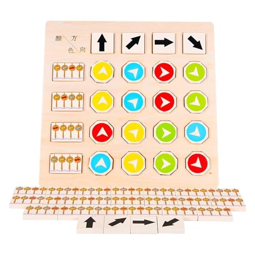 LLTCMYGS Montessori Cognitive Color Direction Spielzeugbrett, Kinderspielzeug für die Vorschulerziehung LLTCMYGS Montessori Cognitive Color Direction Spielzeugbrett, Kinderspielzeug für die Vorschulerziehung von LLTCMYGS