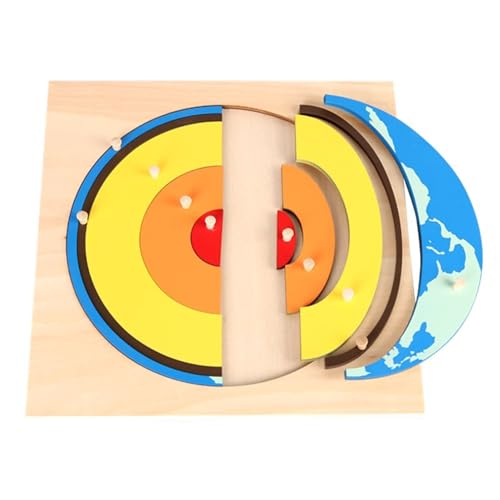 LLTCMYGS Montessori Erde Puzzle Brett Spielzeug, Holz Früh Lernen Puzzle LLTCMYGS Montessori Erde Puzzle Brett Spielzeug, Holz Früh Lernen Puzzle von LLTCMYGS