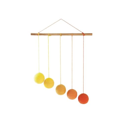 LLTCMYGS Montessori Farbverlauf Farbball visuelles Verfolgungsspielzeug, hängendes Lernmobile,Gelb LLTCMYGS Montessori Farbverlauf Farbball visuelles Verfolgungsspielzeug, hängendes Lernmobile,Gelb von LLTCMYGS