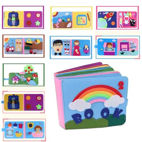 LLTCMYGS Montessori Filztuch beschäftigt Buch Spielzeug, frühkindliches Bildungsspielzeug Reisen,Model b LLTCMYGS Montessori Filztuch beschäftigt Buch Spielzeug, frühkindliches Bildungsspielzeug Reisen,Model b von LLTCMYGS