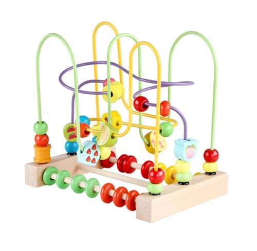 LLTCMYGS Montessori Fruchtperlenlabyrinth Spielzeug, pädagogisches Zählen Lernkreis Spielzeug für Kinder LLTCMYGS Montessori Fruchtperlenlabyrinth Spielzeug, pädagogisches Zählen Lernkreis Spielzeug für Kinder von LLTCMYGS