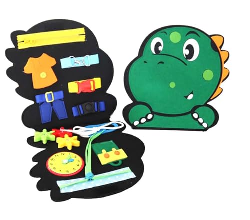 LLTCMYGS Montessori Handtasche Busy Board Lehrmittel, Spielzeug für die Feinmotorik und sensorische Entwicklung,Dinosaurs LLTCMYGS Montessori Handtasche Busy Board Lehrmittel, Spielzeug für die Feinmotorik und sensorische Entwicklung,Dinosaurs von LLTCMYGS