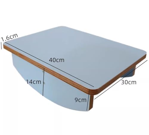 LLTCMYGS Montessori Holz Balance Wippe Spielzeug, Holz Balance Board Rocker Board,Blau LLTCMYGS Montessori Holz Balance Wippe Spielzeug, Holz Balance Board Rocker Board,Blau von LLTCMYGS