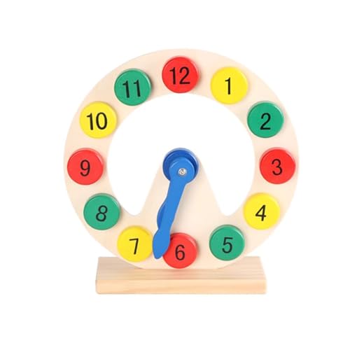LLTCMYGS Montessori Holz Kognitive Zeit, Aktivitätsuhr Spielzeug, Frühkindliche Lernzeit LLTCMYGS Montessori Holz Kognitive Zeit, Aktivitätsuhr Spielzeug, Frühkindliche Lernzeit von LLTCMYGS