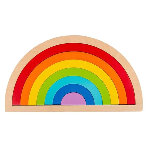LLTCMYGS Montessori Holz Regenbogen Puzzle Bausteine Spielzeug, Regenbogen Stapel Bausteine,Model a LLTCMYGS Montessori Holz Regenbogen Puzzle Bausteine Spielzeug, Regenbogen Stapel Bausteine,Model a von LLTCMYGS