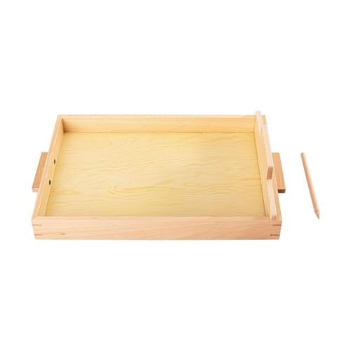 LLTCMYGS Montessori Holz Schreibsandbox Spielzeug, Sandtisch zum Üben des Schreibens Lehrhilfen,Large LLTCMYGS Montessori Holz Schreibsandbox Spielzeug, Sandtisch zum Üben des Schreibens Lehrhilfen,Large von LLTCMYGS