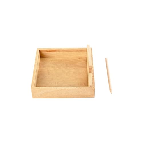 LLTCMYGS Montessori Holz Schreibsandbox Spielzeug, Sandtisch zum Üben des Schreibens Lehrhilfen,Small LLTCMYGS Montessori Holz Schreibsandbox Spielzeug, Sandtisch zum Üben des Schreibens Lehrhilfen,Small von LLTCMYGS
